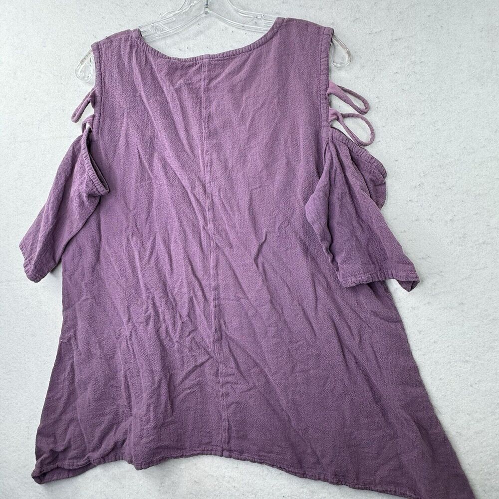 Oh My Gauze 2 Women’s Size Medium / Large Cold Shoulder Top Lagenlook Beachy - Picture 8 of 12